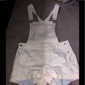 White Overall shorts